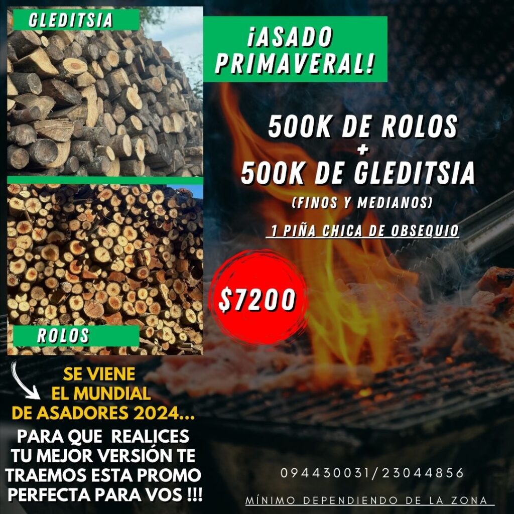 ROLOS Y GLEDITSIA 1000 KILOS.